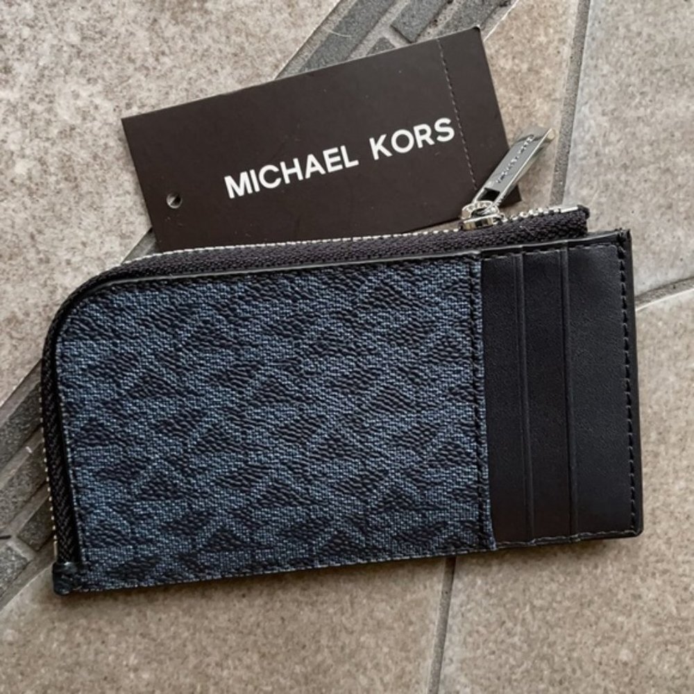 Michael Kors L Zip Mini Wallet Admiral NWT - Picture 4 of 16